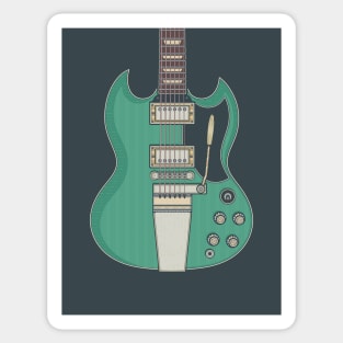 Inverness Green Solid Guitar Sticker